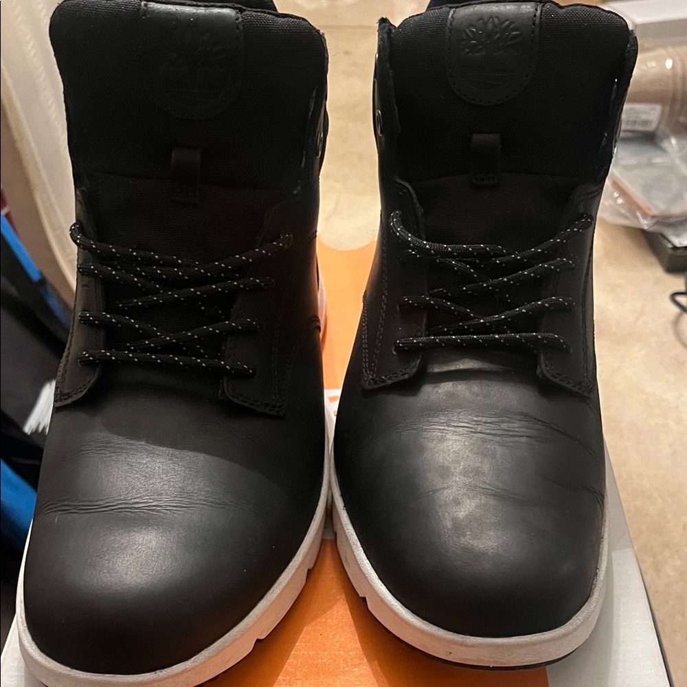Timberland Men's Black and White Boots